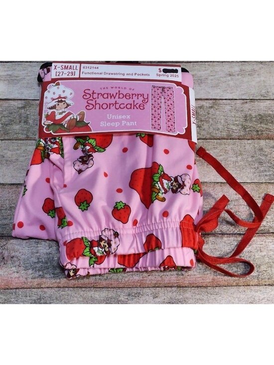 Unbranded Pants - NEW Strawberry Shortcake Sleep Pants Unisex Size X-Small 27” - 29”